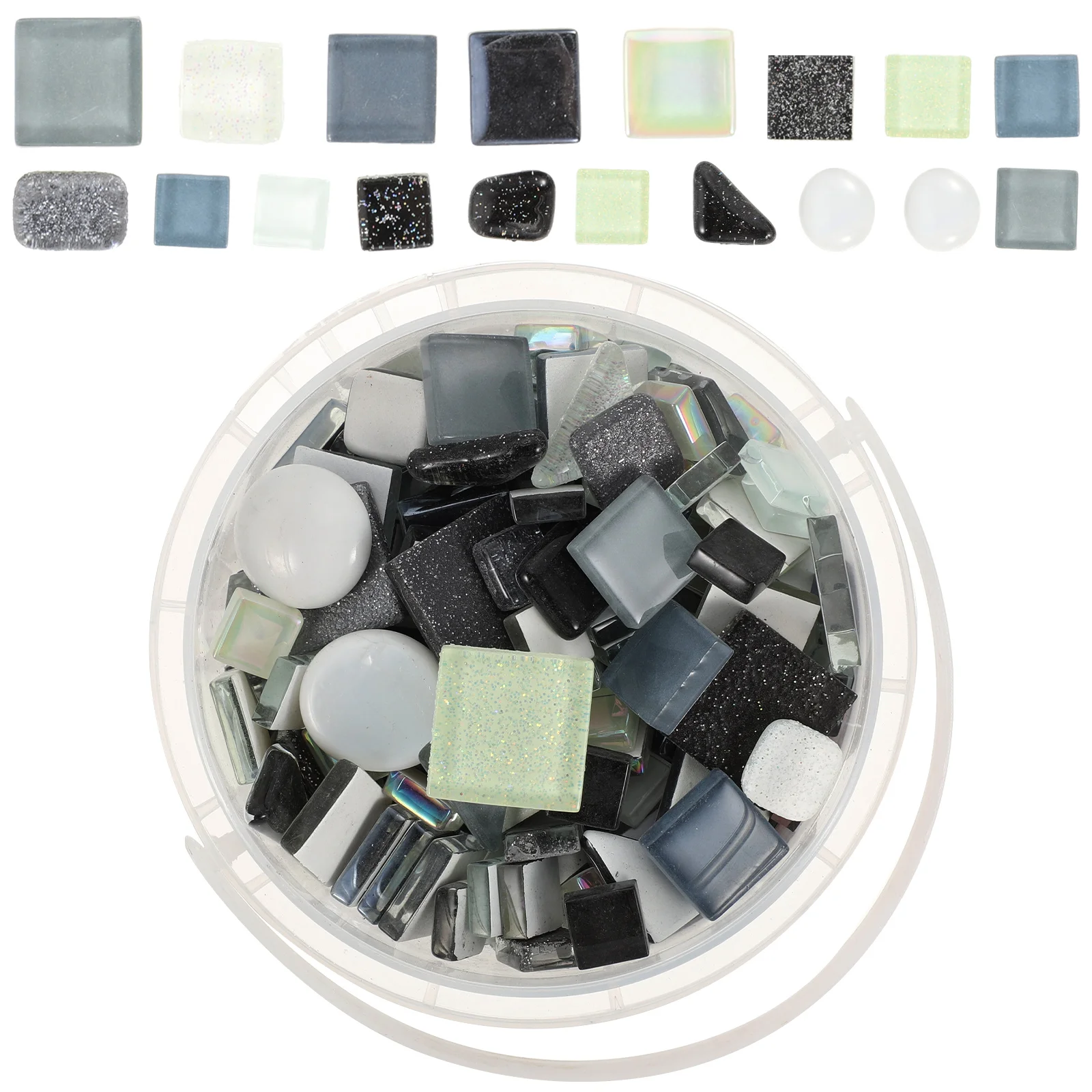 

Mosaic DIY Home Decoration Crafts Picture Frames Crystal Glass Tiles for Art Projects Smooth Surface Gentle Colors