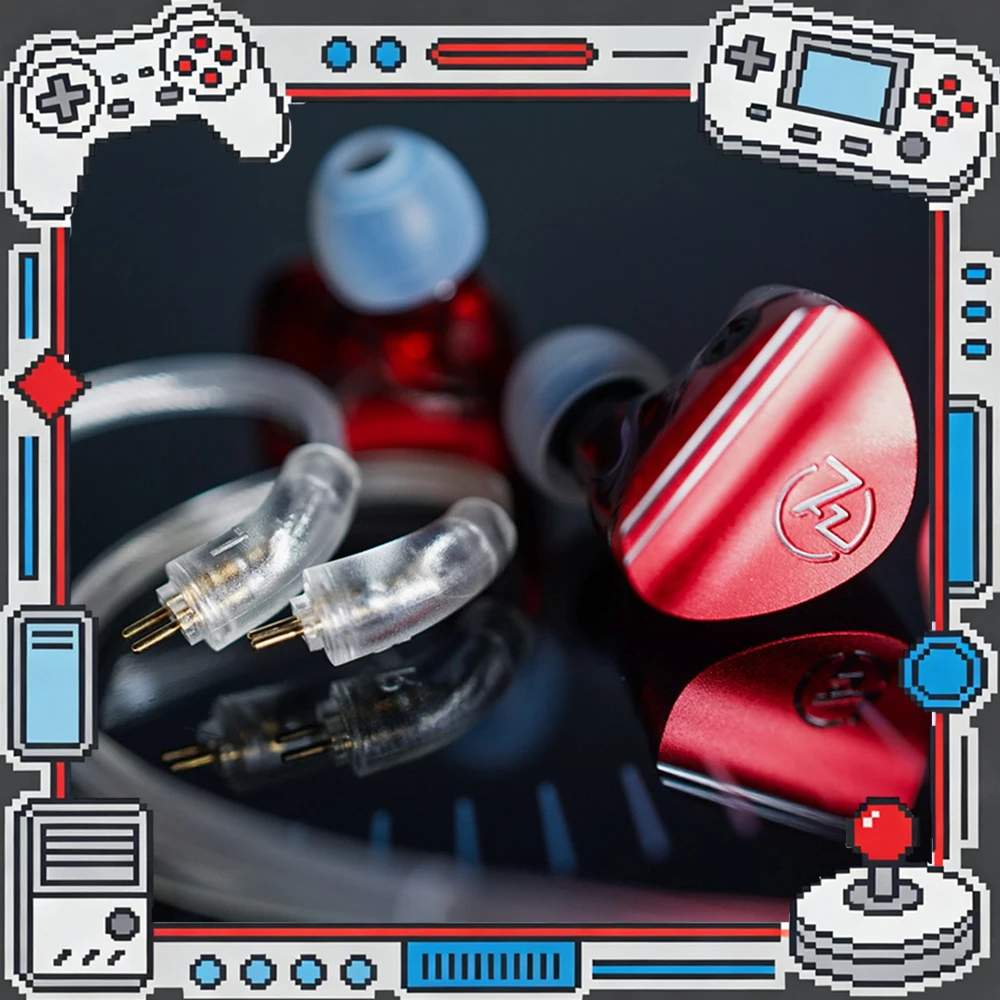 

Наушники 7HZ Sonus 1DD+1BA Hybrid IEM HiFi с отсоединяемым высококачественным посеребренным кабелем OCC для аудиофилов и музыкантов
