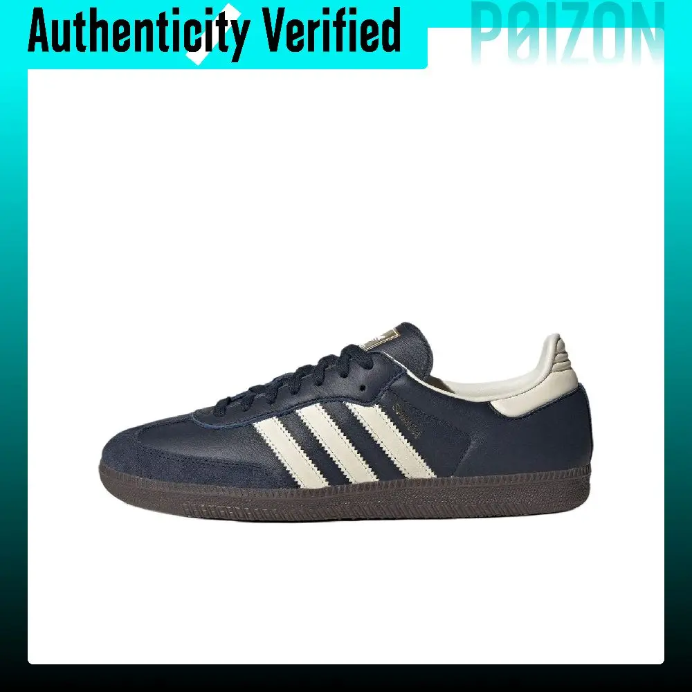 Adidas Originals SAMBA OG Comfortable Low top German Army Trainers Unisex Navy Blue ID2056