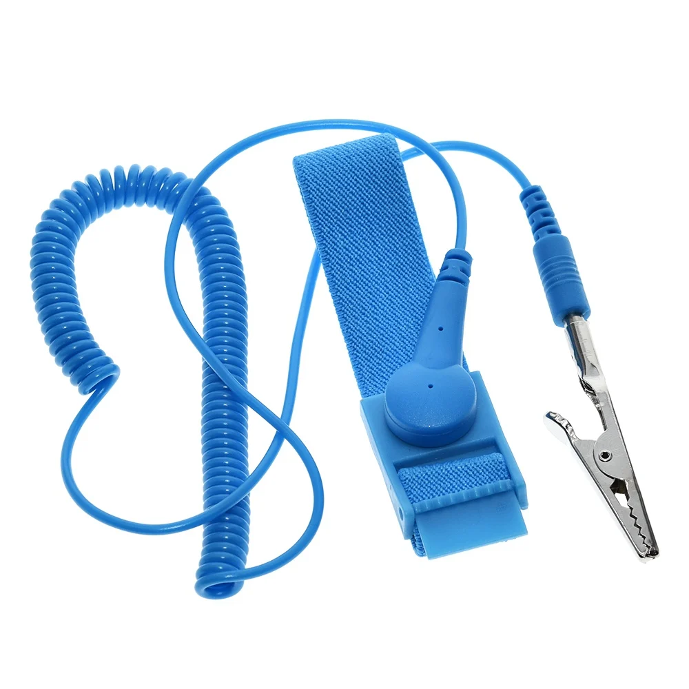 TZT Cordless Wireless Clip Antistatic Anti Static ESD Wristband Wrist Strap Discharge Cables For Electrician IC PLCC worker