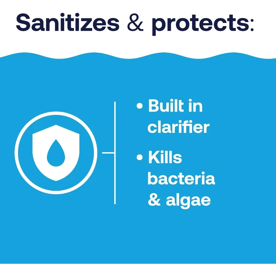 42054 Soins de piscine Super 3 comprimés de chlorinage 15 lb pour une désinfection efficace de l'eau dans les caca résidentielles et commerciales