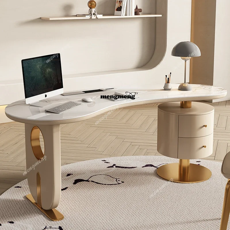 

New arrive Asthetic Designer Executive Desk Storage Drawers Room Portable Office Desk Conference Desktop Mesas De Escritorio Hom