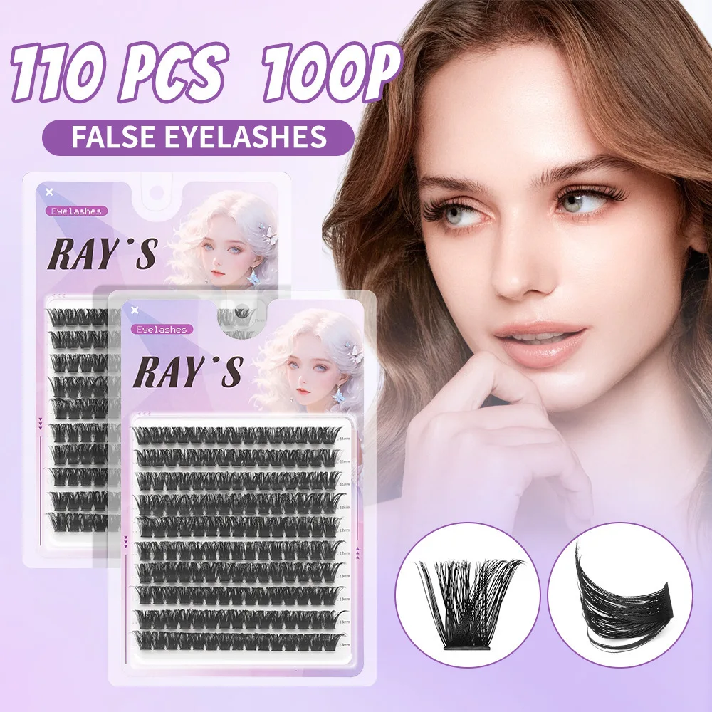 Single Cluster Soft Stylish Lash Clusters Ultra Natural Grafting Texture Curl Lightweight Easy Apply Eye Lashes