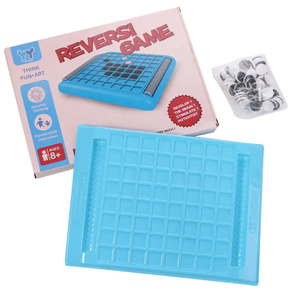 

Tabletop Game Flip Black White Chess Board Parent-Child Interactive Touch Flip Overturn Chess Portable Funny