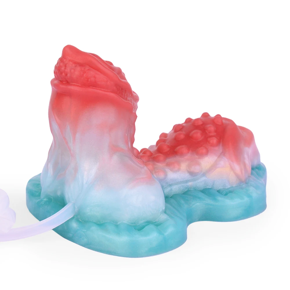 SHAZ Smerigliatrice di simulazione del silicone del vibratore senza fili con la funzione di schizzi Giocattolo del sesso del piacere di stimolazione vaginale per le donne 18+