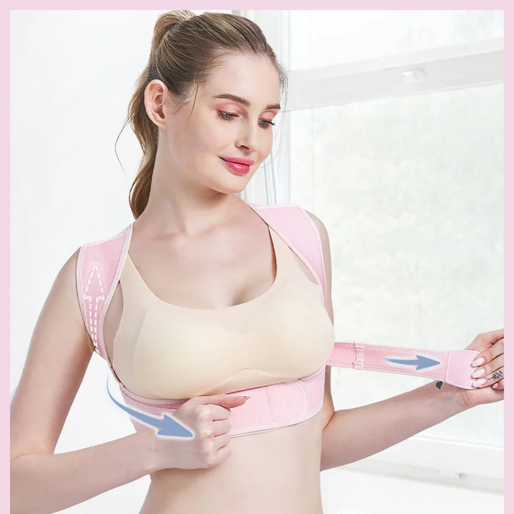 

Корректор осанки Регулируемый бандаж верхней части спины для поддержки ключицы, облегчение боли от шеи, плеч, верхней части спины