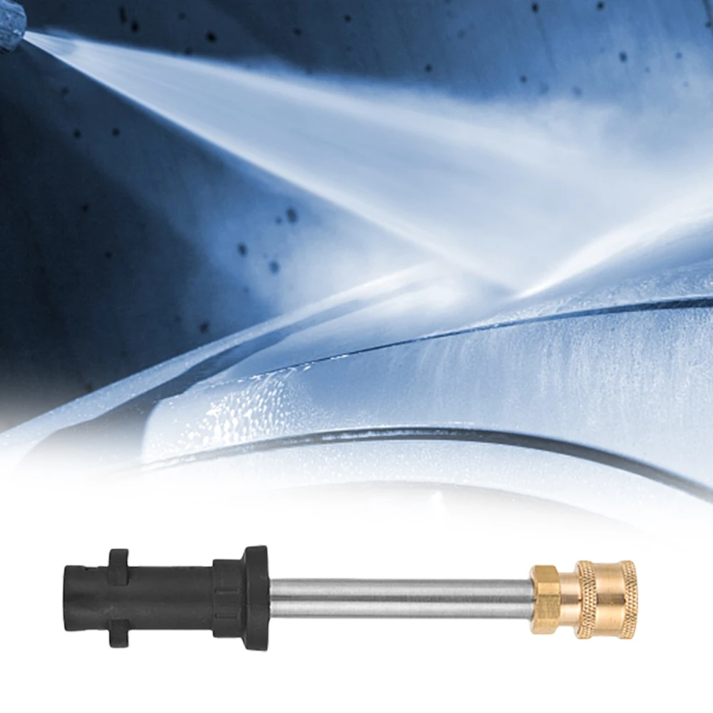 17/41 سنتيمتر تمديد عصا ل مسدس غسيل الضغط العالي 1/4 موصل سريع سيارة غسالة الضغط بندقية رذاذ تمديد انس ل Karcher