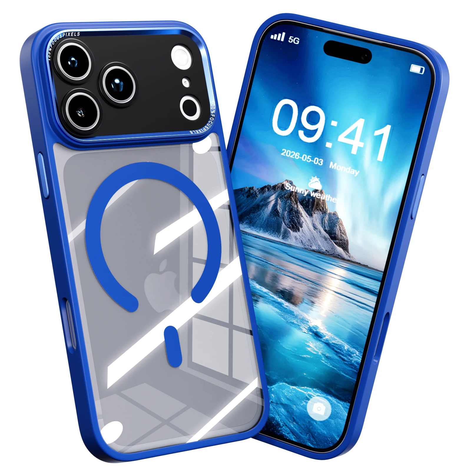 Magnetic Clear Case for Apple iPhone 17 Pro, 10FT Military Grade Drop Protection Anti-Yellow Matte Shockproof Phone Cover