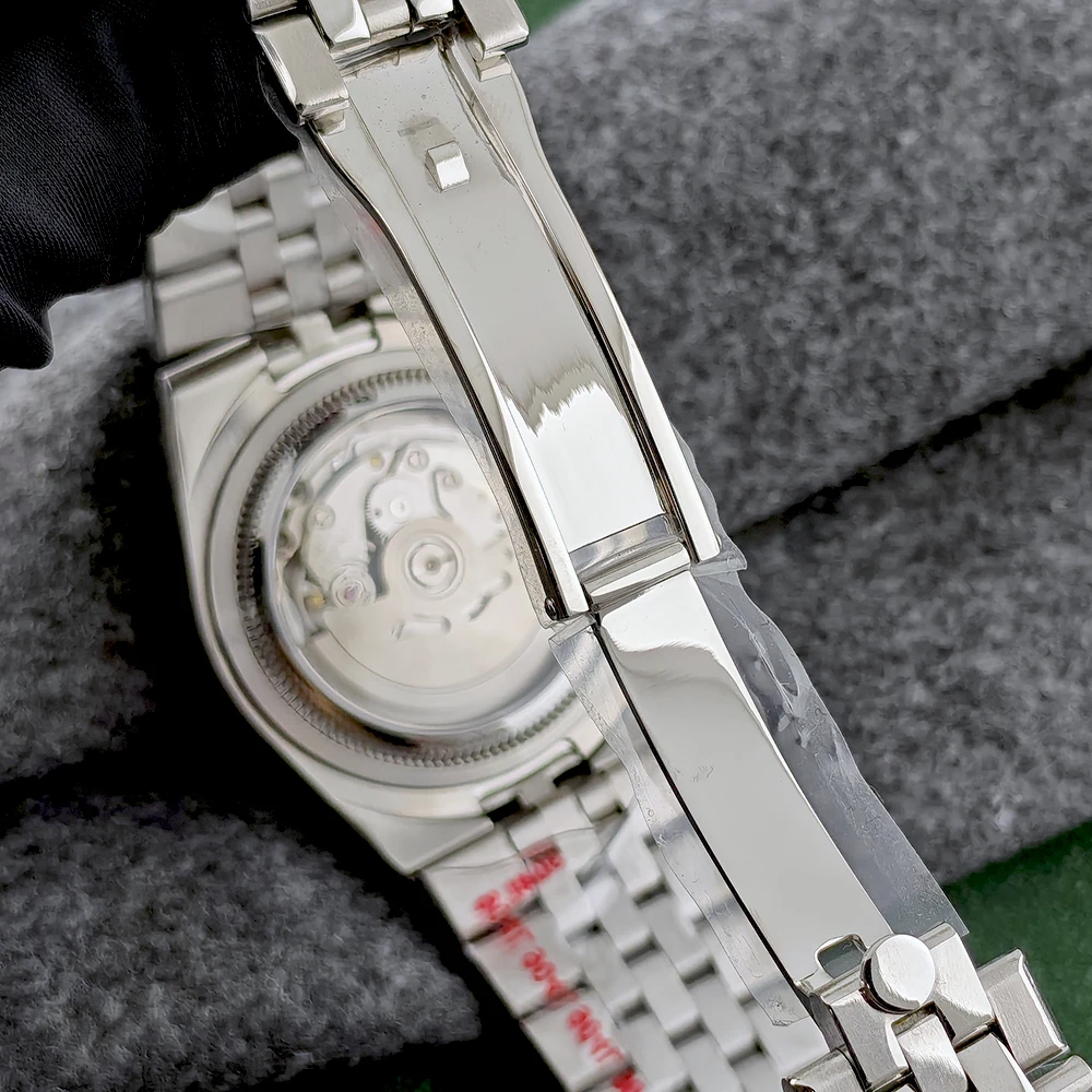 NH35 relógio tipo terra relógio automático masculino relógio de aço inoxidável logotipo personalizado relógio NH35 movimento acessórios