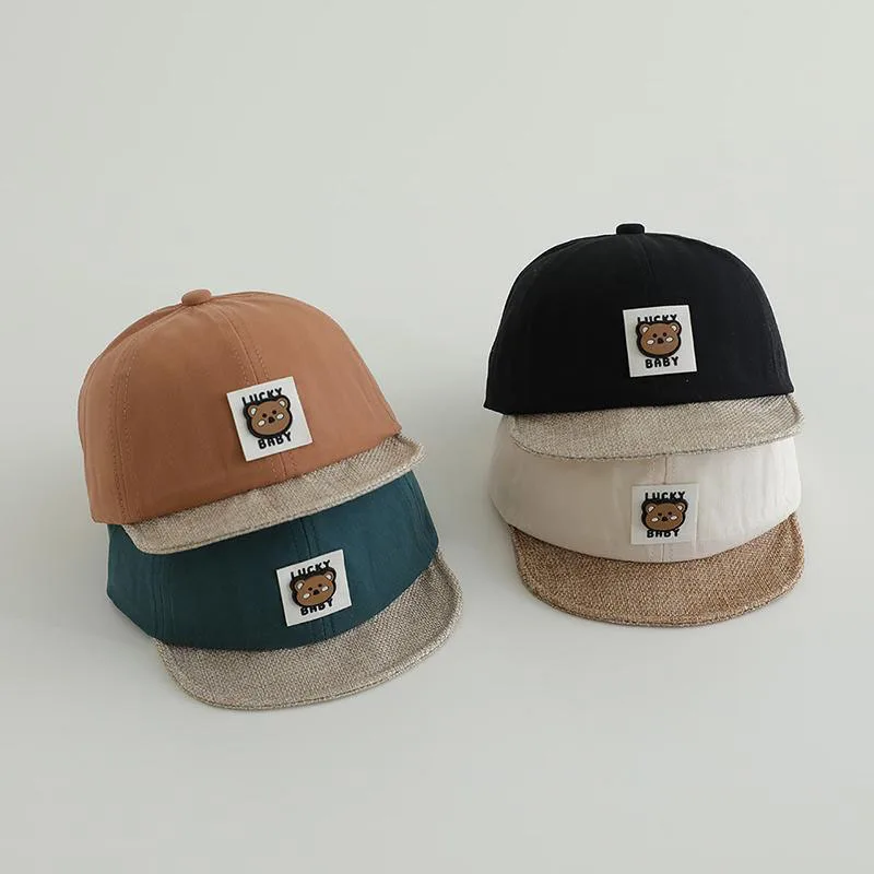 

Fashion Baby Duck Tongue Hat Soft Brim Toddler Baseball Hats 1-3Year Boy Girl Sun Protection Peaked Cap Cute Kids Outdoor Visors