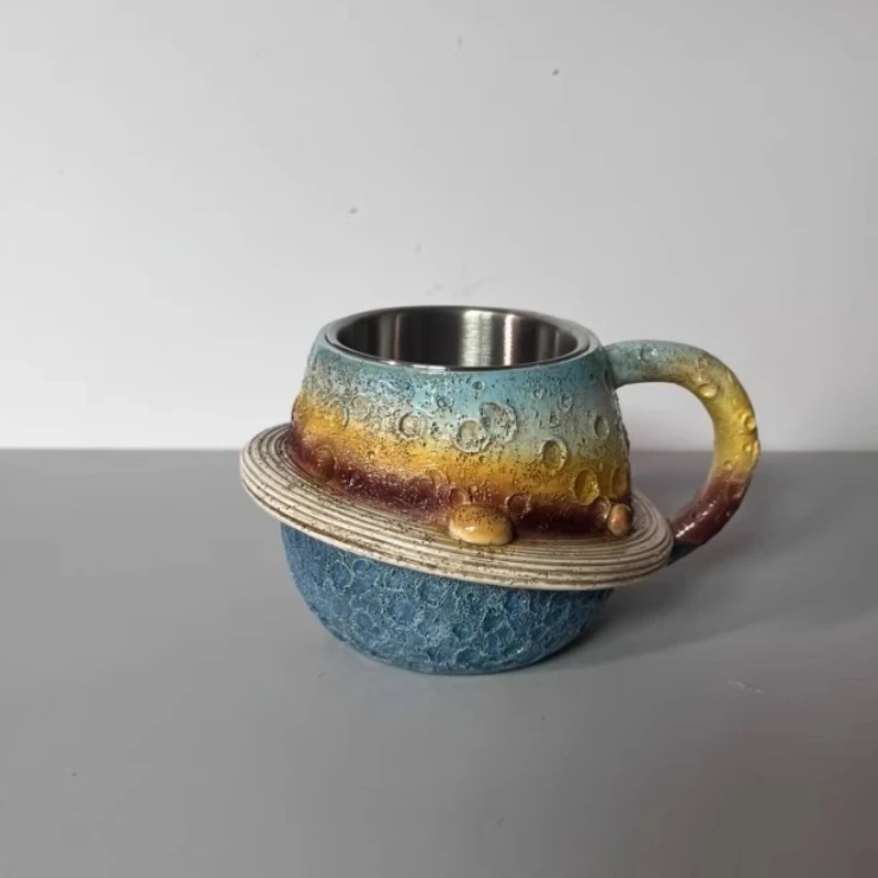 

Коллекция планетарных кружек, космические чашки, украшение для рабочего стола из смолы