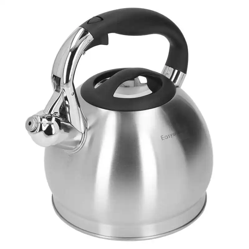 

Whistling Tea Kettle Fast Heating Large Capacity 304 Stainless Steel Whistling Kettle with Ergonomic Handle for Home Office