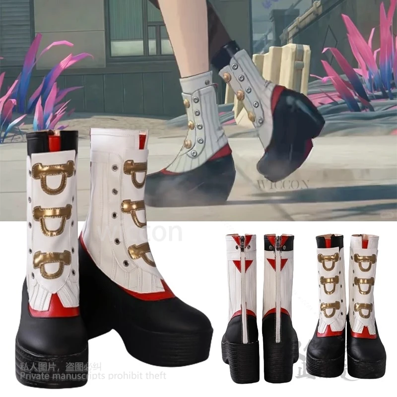 

Yi Xuan Обувь для косплея Аниме Игра Zenless Zone Zero Сапоги Высокие туфли Опора Высококачественная обувь Хэллоуин Карнавал Вечеринка Ручная работа 43