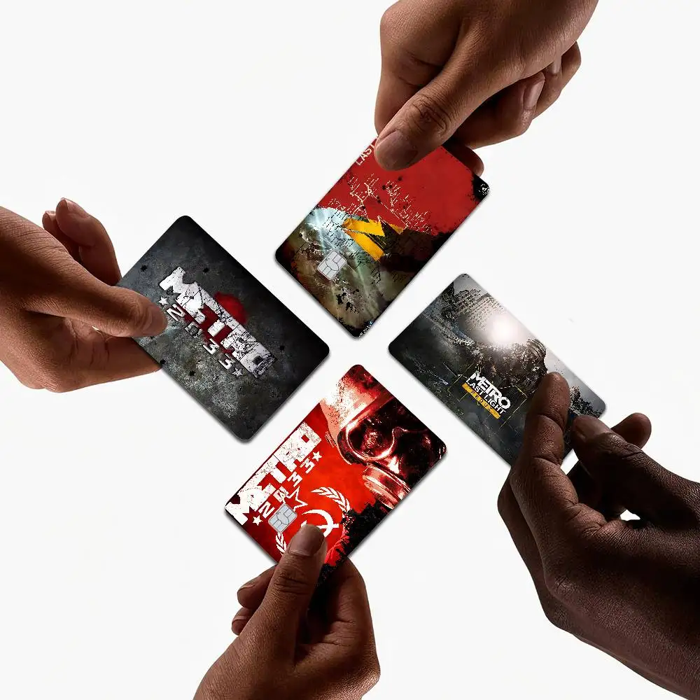 Gaming Metro 2033 Anime Aufkleberfolie für Kreditkarten, Debit, Bankkartenfront
