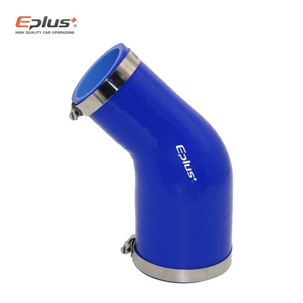 EPLUS خرطوم السيليكون 45 درجة موصل المخفض محول الأنابيب أزرق أسود أحمر مقاومة درجات الحرارة العالية هلام السيليكا العالمي