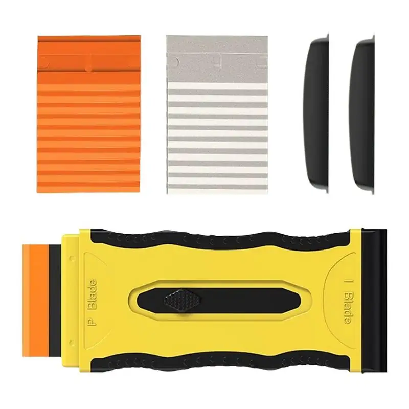 

Скребок для окон автомобиля, многофункциональный скребок для снятия автомобильных наклеек с 20-резами, скребок для плиты, инструменты для удаления этикеток, быстрая очистка