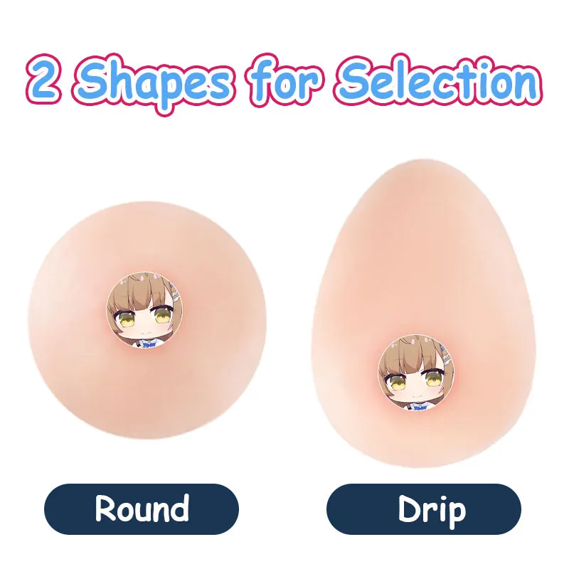 Anime Dakimakura Silicone Boobs Artificial Simulation Breast Soft Elastic 3D Sexy Breasts for Waifu Pillow