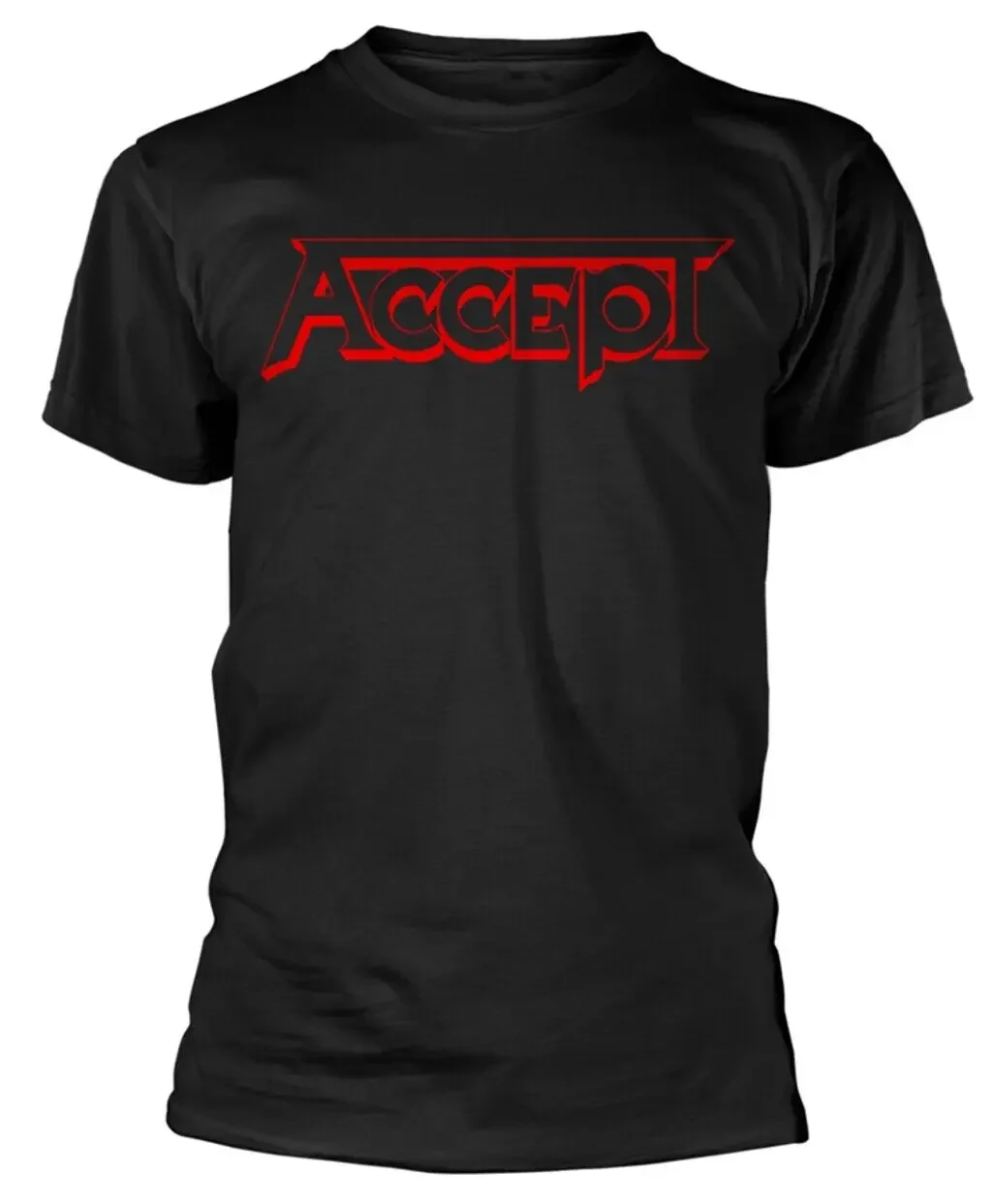 Accept Red Logo T Shirt New Official