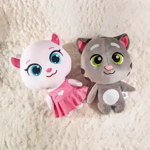 Talking Tom And Friends Plush Talking Tom Angela Hank Ginger Ben Doll Kids Baby Soft Animals Can t Talk Version 28cm Cushions AliExpress 15