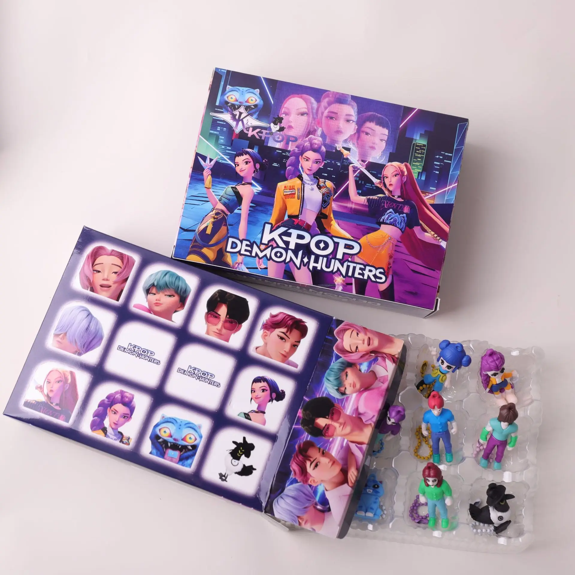 Nowa seria figurek KPOP Demon Hunter Girl Group w blind boxach, miękki gumowy brelok, ozdoba na biurko, blind box do ekspozycji, Popmart