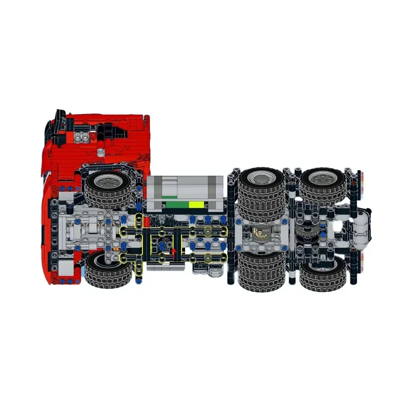 

MOC-120755 Classic Building Block 6X2 Static 1486PCS Truck Tractor Assembly High Difficulty Model Adult and Children Toy Gift