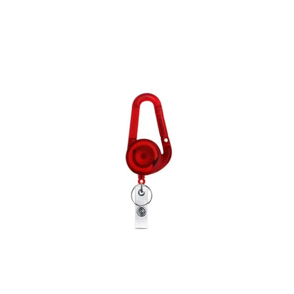 

Student Office Card Holder Outdoor Anti Lost Easy Pull Buckle Badge Reel Clip Badge Holder Carabiner Keychain