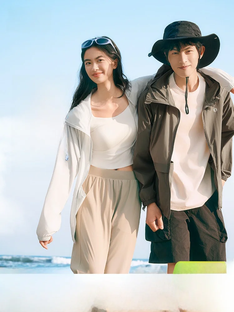

Outdoor Hiking Sun Protection Clothing Unisex Lightweight Long Sleeve Nylon Zipper Hooded Jacket Anti-Uv Fashionable Couples ...