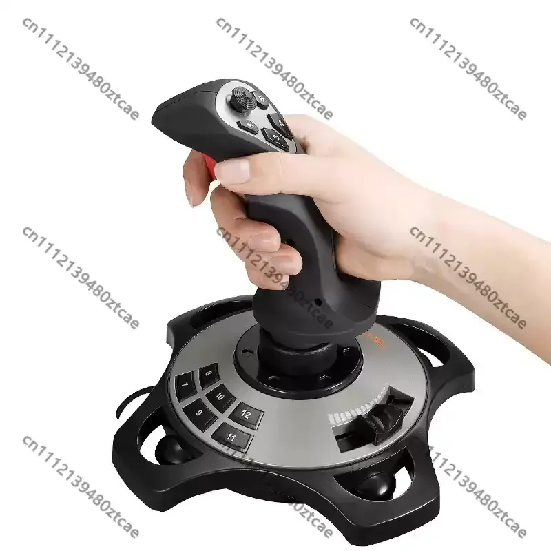 PC Civil Aviation Flight Simulator Joystick Desktop Aviation Simulation Control Stick Wired Gaming Hardware Accessory