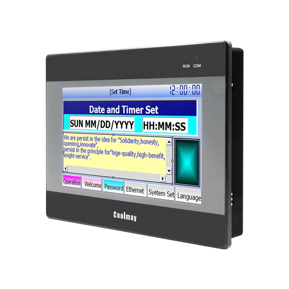 Coolmay 10 Inch TK Series Hmi TK6100FH WIFI Human Machine Interface Display Display Screen Supports Many Communication Protocols