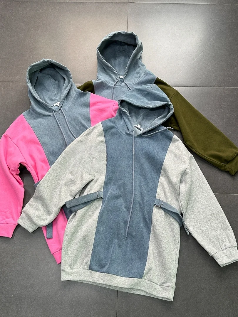 

Оригинальное худи-платье Yanzi Pure из Лос-Анджелеса, женское, в стиле хип-хоп, из смесового хлопка и полиэстера