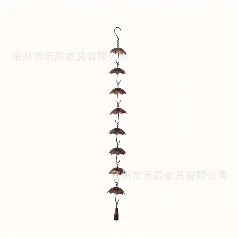 Umbrella Rain  Drainage  Villa Umbrella Wind Chime Water Chain Eaves Water Diversion  Decorative Metal Water