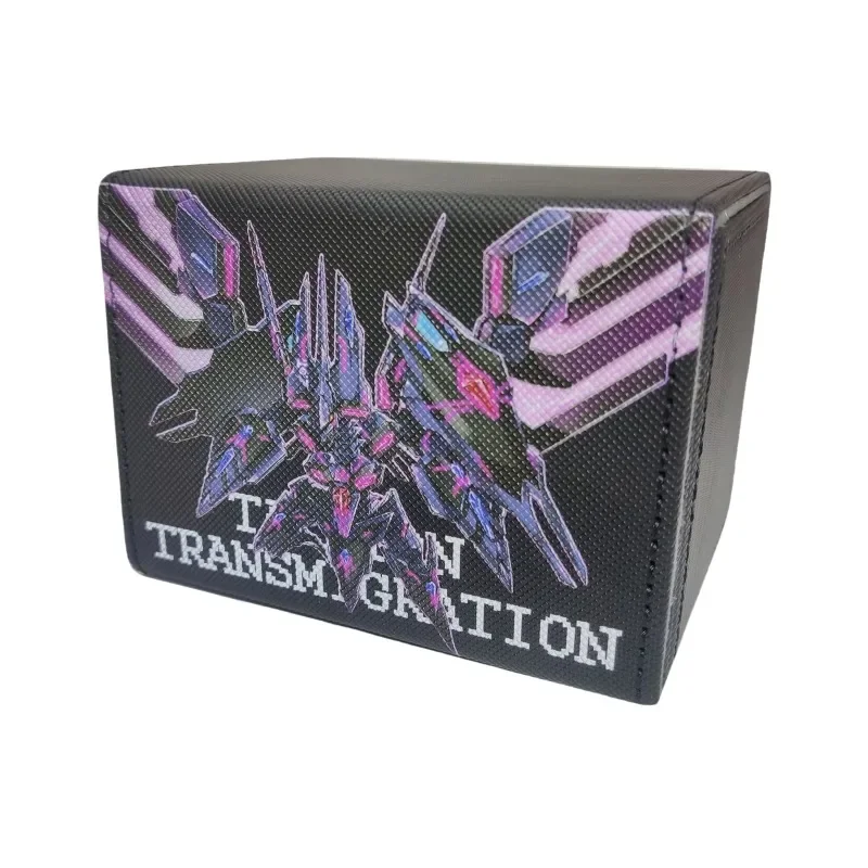 YuGiOh Number 107 Galaxy Eyes Tachyon Dragon Self Made Leather Storage Card Box Anime Classics Game Collection Cards Toy Gift