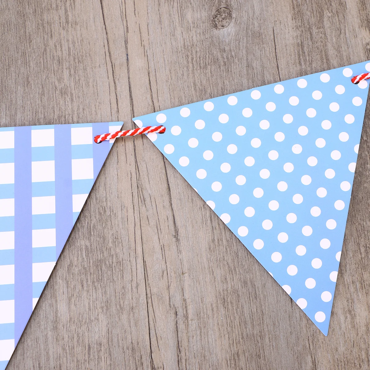 

2.2m Paper Banner Flags Triangle Pennant Birthday Wedding Baby Shower Summer Party Party Room Decor Triangle Banner