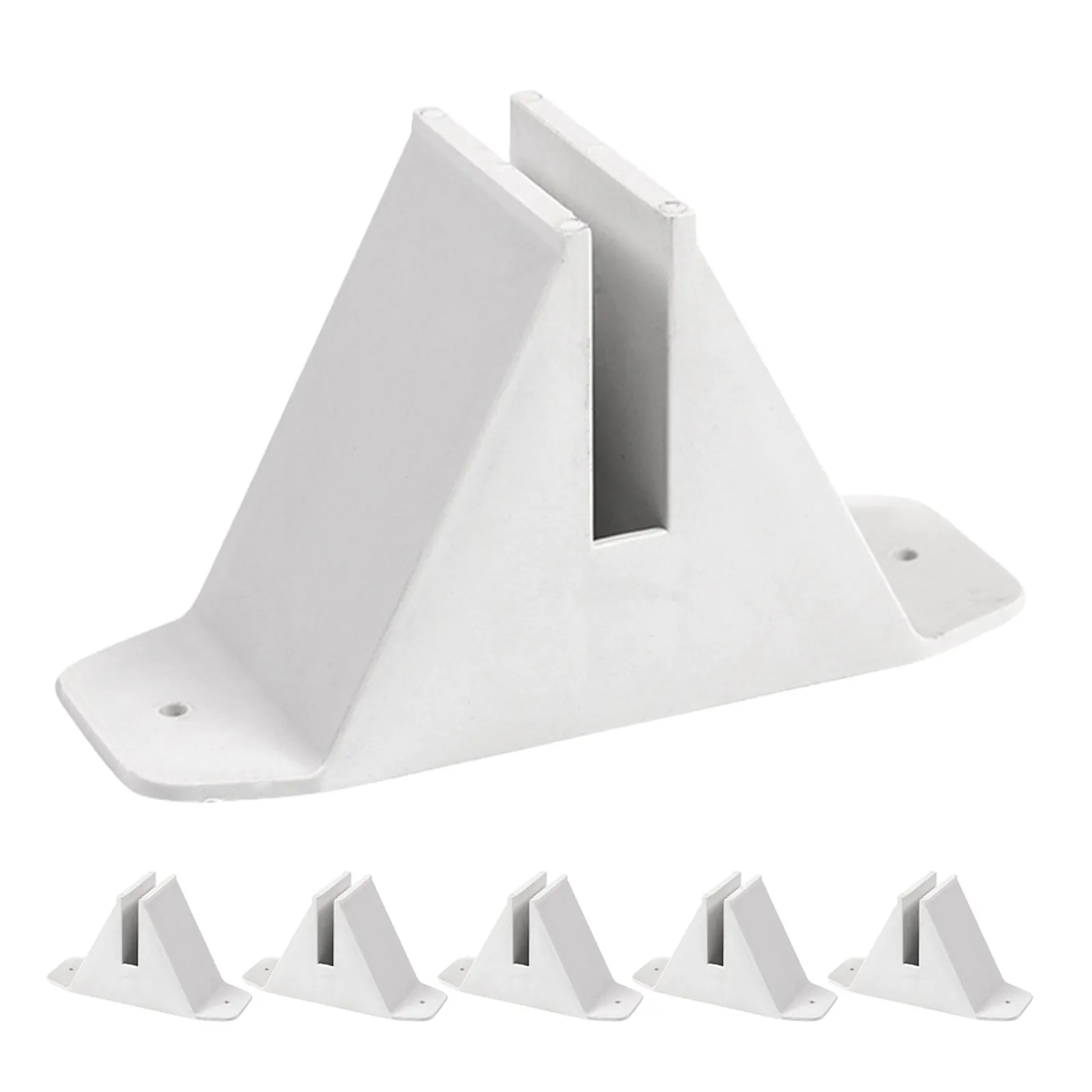 6Pcs Garden Fence Base Heavy Duty Sturdy Triangle Support for Standing Picket Fence Christmas Tree Screen Panel Privacy Divider