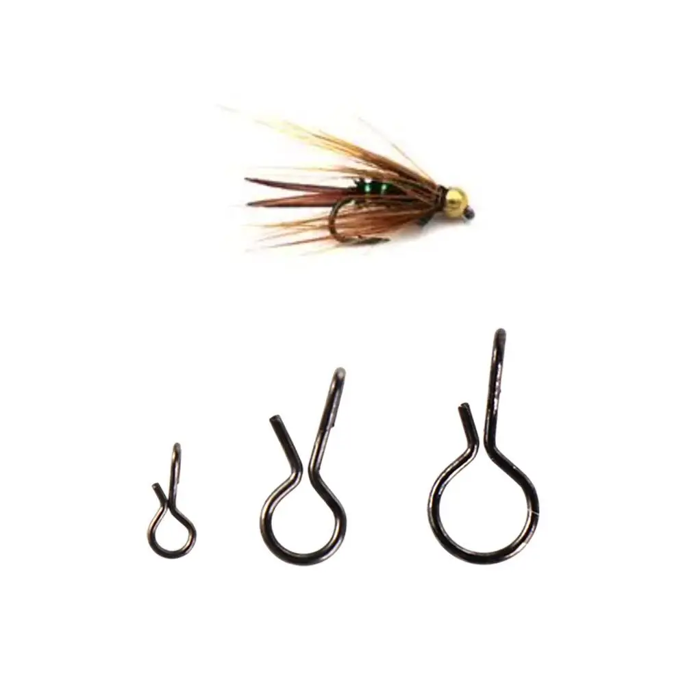 

Connect Fly Fishing Snap Stainless Steel Quick Change Fishing Snaps Lures Clip High Carbon Steel Quick Snap
