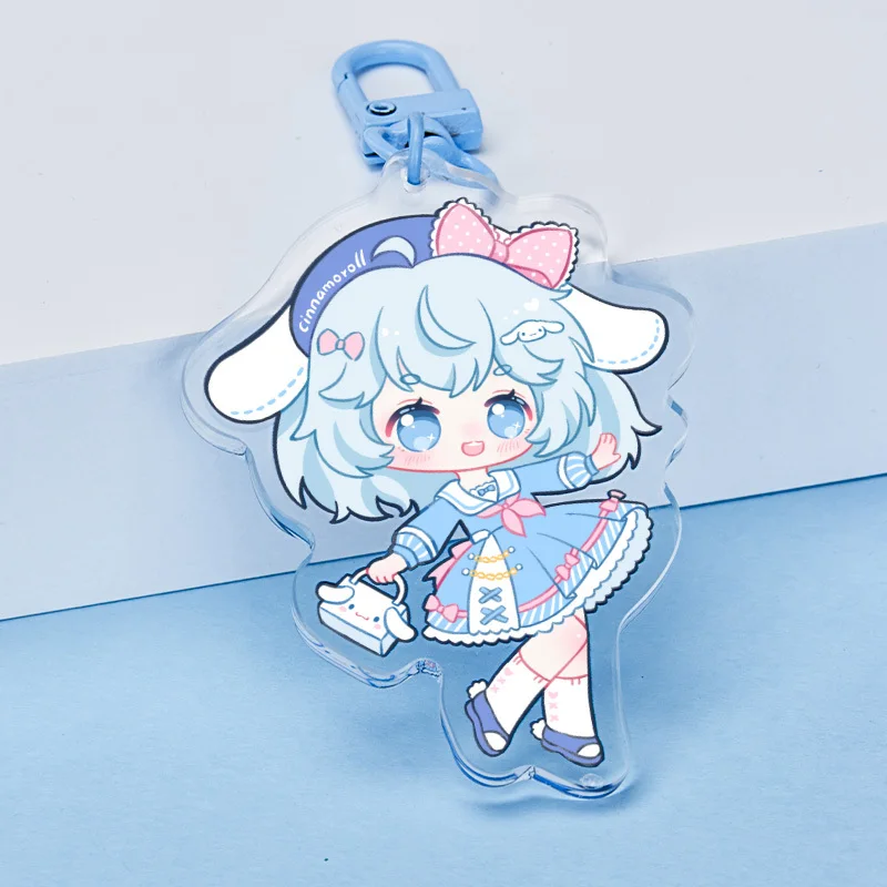 Professional Customized Digital Printing Plastic Charms Anime Acrylic Keychain