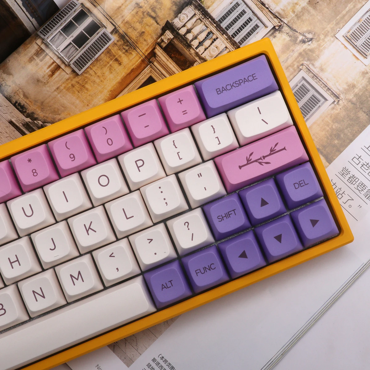 Keypro Hana Ethermal Dye Sublimation fonts PBT keycap per tastiera meccanica USB cablata 137 keycaps