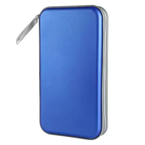 Media Storage Box 80 Capacity CD Case Holder Hard Plastic Storage DVD Case Zipper Portable CD Case Wallet CD/DVD Album - Image 18