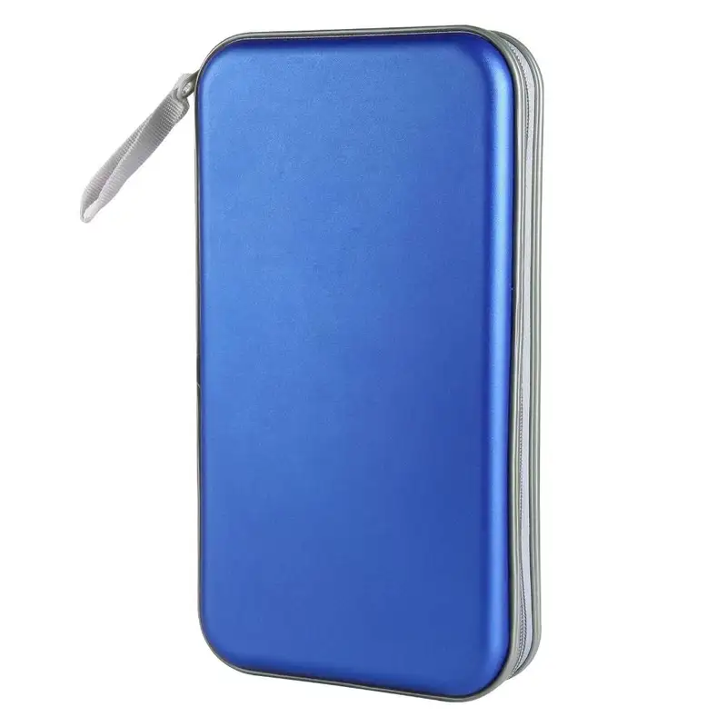 Media Storage Box 80 Capacity CD Case Holder Hard Plastic Storage DVD Case Zipper Portable CD Case Wallet CD/DVD Album - Image 18