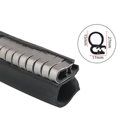 U Type Side Bubble Sealing Strip Dustproof Soundproofing Waterproof Seal Trim Strips Car Door Edge Guard Sealing Strip Buffers