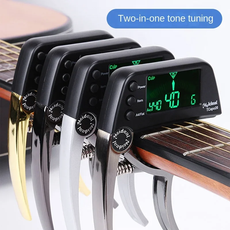 Folk Capo Tuner Two-in-One Professional School Tone Ukulele Universal Clip Capo Personality