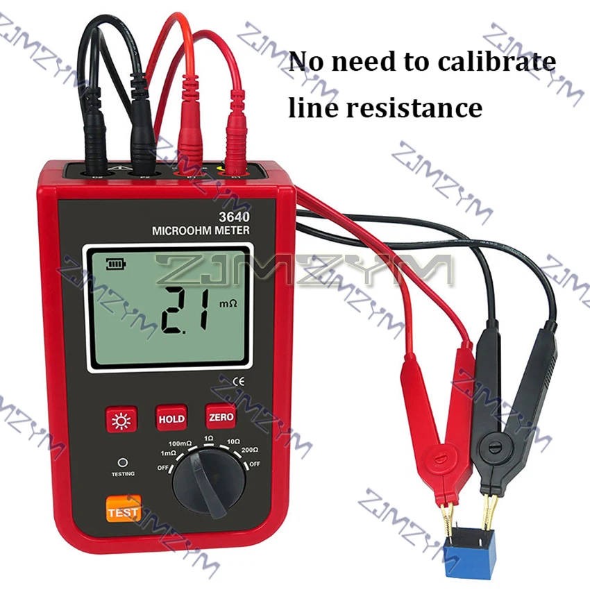 ETCR3640 Microhmmeter 1uΩ-200Ω Clamp Grounding Resistance Tester For Transformers Windings Micro Ohmmeter Ground Grid Pole