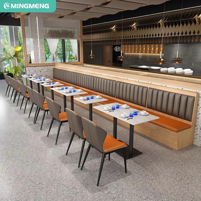 custom.Contemporary Restaurant Furniture Set Cafe Chair Table and Coffee Shop Booth Dining Room Tables and Chairs Restaurant Sea