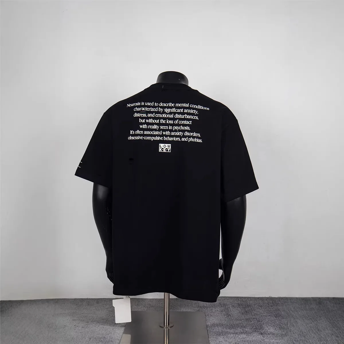 Protocol Index Street Hip-Hop Style Letter Print Graffiti Craft Loose Men's and Women's