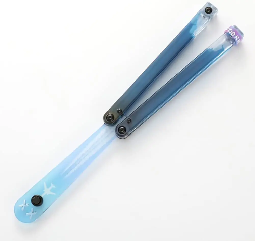 Latihan Balisong, Pisau Lipat Flail, Trainer Outdoor, Tanto Saku, Alat EDC Tidak Tajam, Pisau Fidget, Mainan, Alat Outdoor