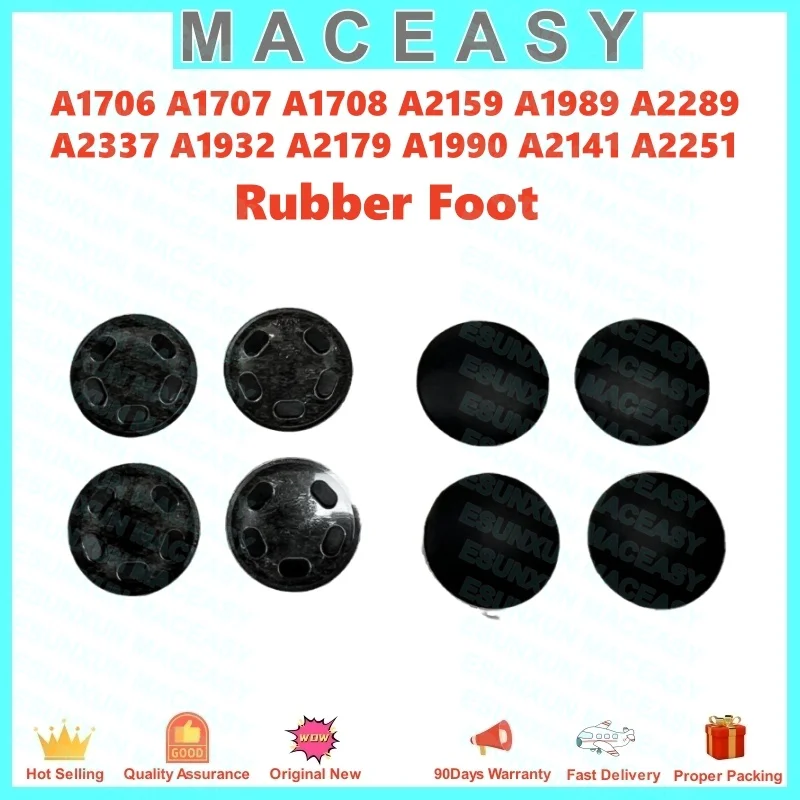 MacBook Air Pro Laptop Bottom Case Rubber Feet 4Pcs for A2442 A2485 A2681 A2941 A1502 A1398 A2338 A2337 A1706 A1707 A1466 A1286 image 6