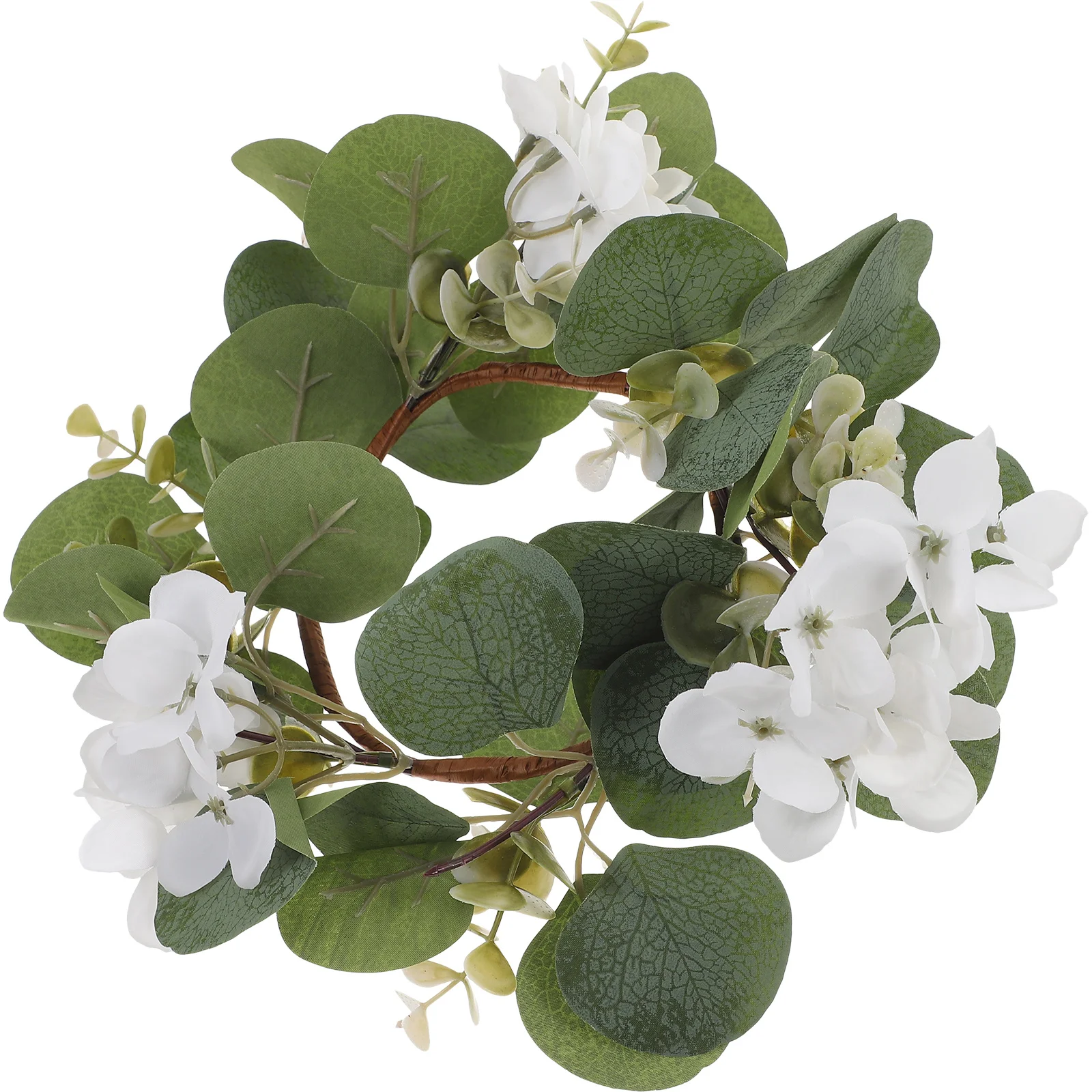 

Artificial Eucalyptus Wreath Realistic Pe Cloth Fall Door Hanging Decoration Wedding Table Party Garland