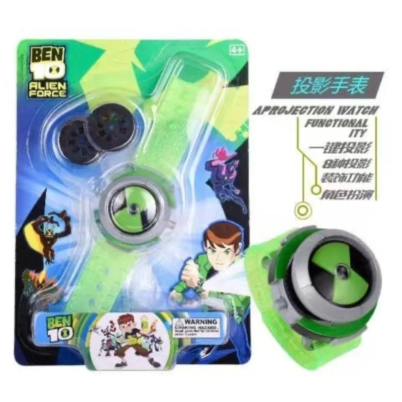 Anime Genuine Ben Tennyson 10 Figure Cartoon Sound Projection Watch Monster Ben10 Omnitrix Decoration Toy Gifts for Children