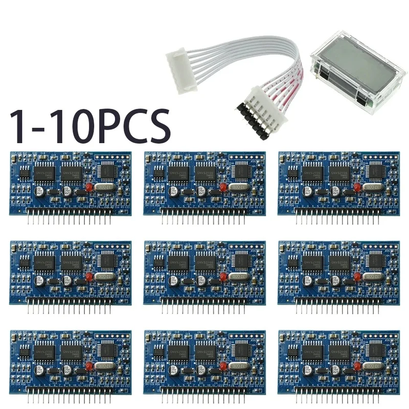 1-10PCS 5V DC-AC Pure Sine Wave Inverter SPWM Driver Board EGS002 12Mhz Crystal Oscillator EG8010 + IR2113 Driving Module LCD