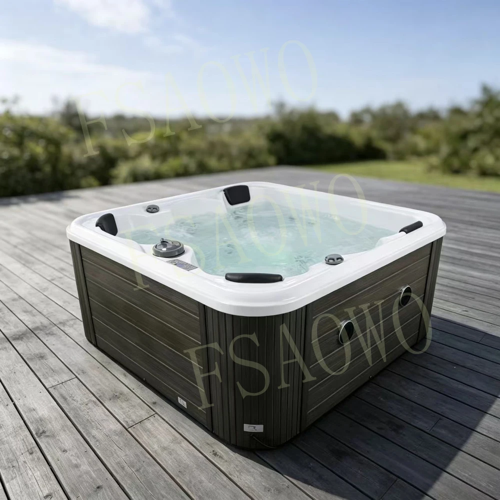 5-6 Person spa pod jacuzziSS vibration small bathtub with seat pool spa outdoor